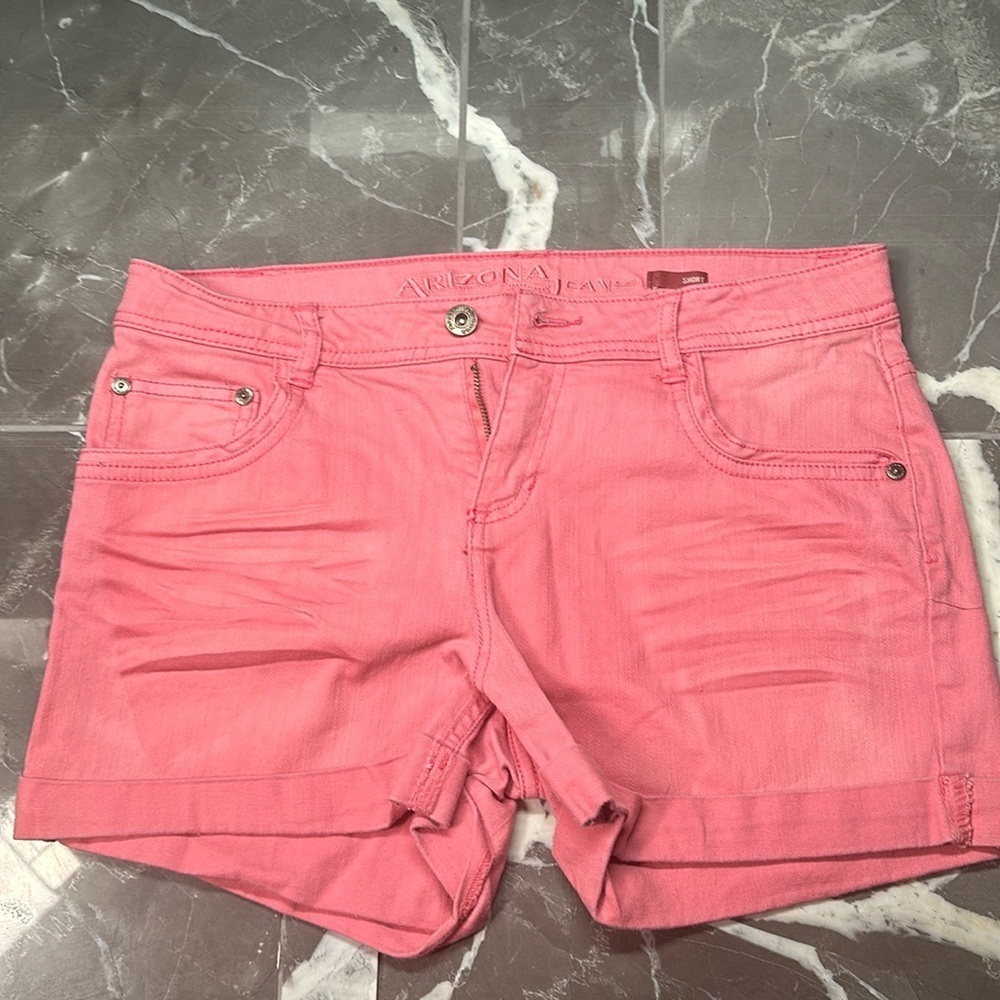 Arizona girls size 16 1/2 plus pink shorts